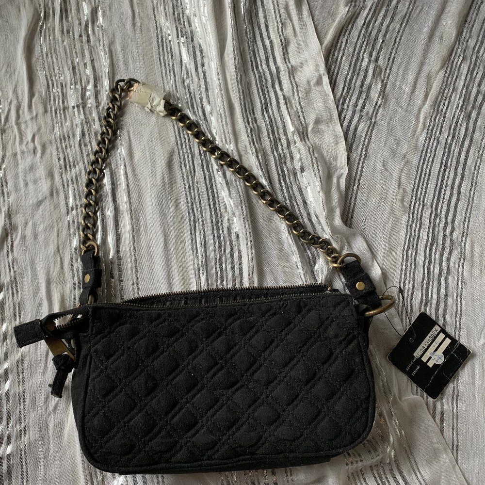 Black quilted purse - Squared by sondra roberts